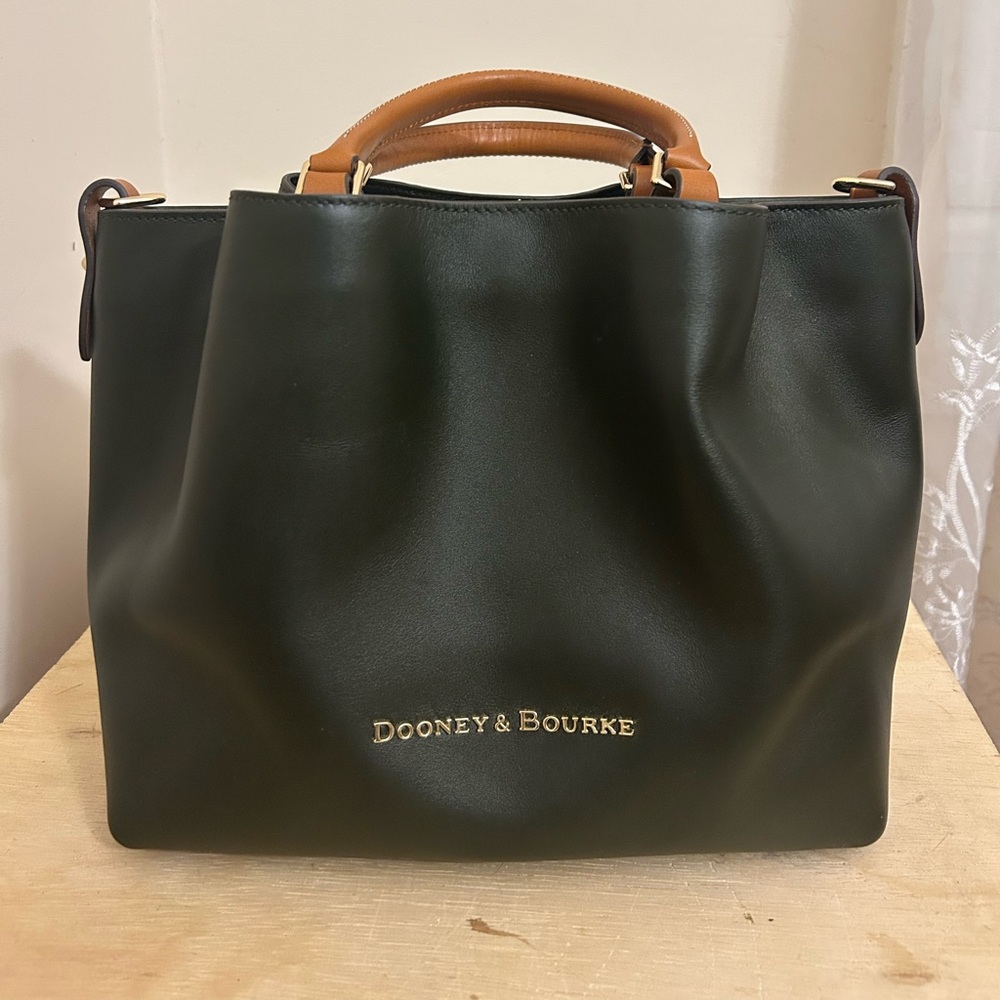 Dooney & Bourke Black Leather City Barlow in Small Size